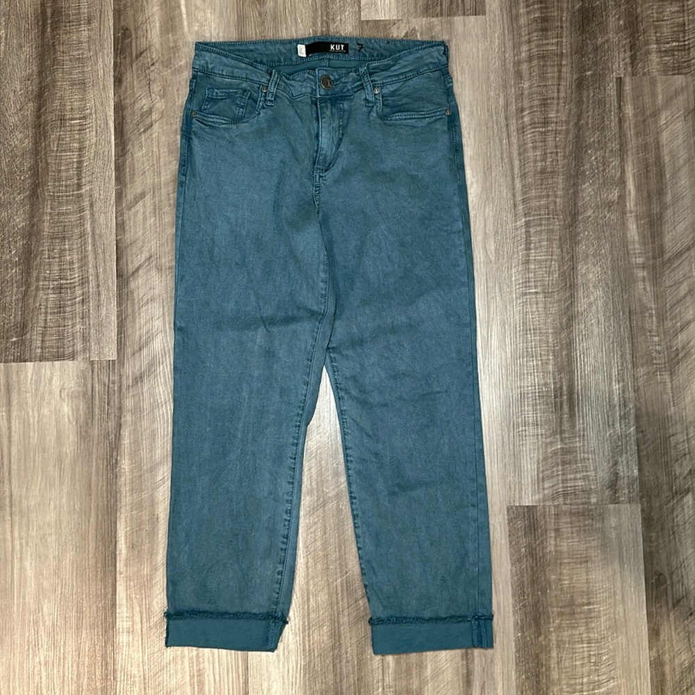 Kut From the Kloth Amy Crop Straight Leg Jeans - 6